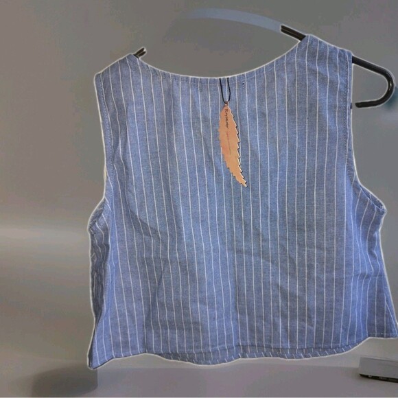 ROY LAMP NWT BLUE WHT WHITE STRIPE SET SIZE WOMENS S SMALL - Picture 6 of 9